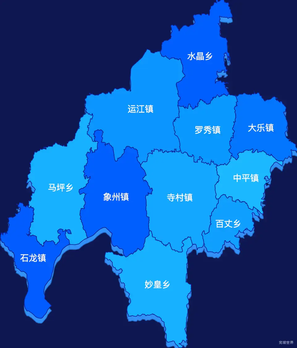 echarts来宾市象州县geoJson地图 visualMap控制地图颜色