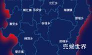 echarts崇左市宁明县geoJson地图阴影效果