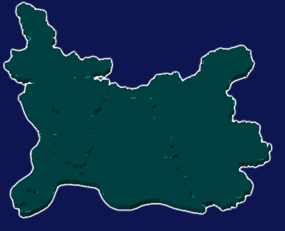 threejs崇左市凭祥市geoJson地图3d地图添加描边效果