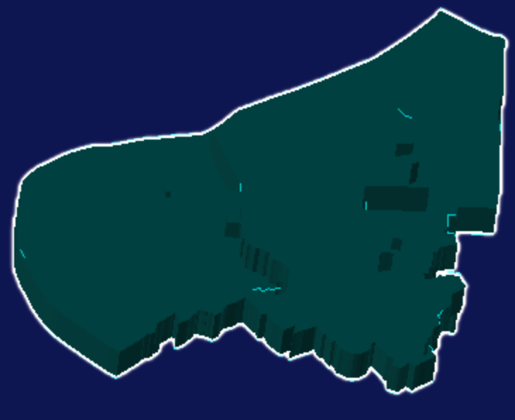 threejs杭州市滨江区geoJson地图3d地图添加描边效果