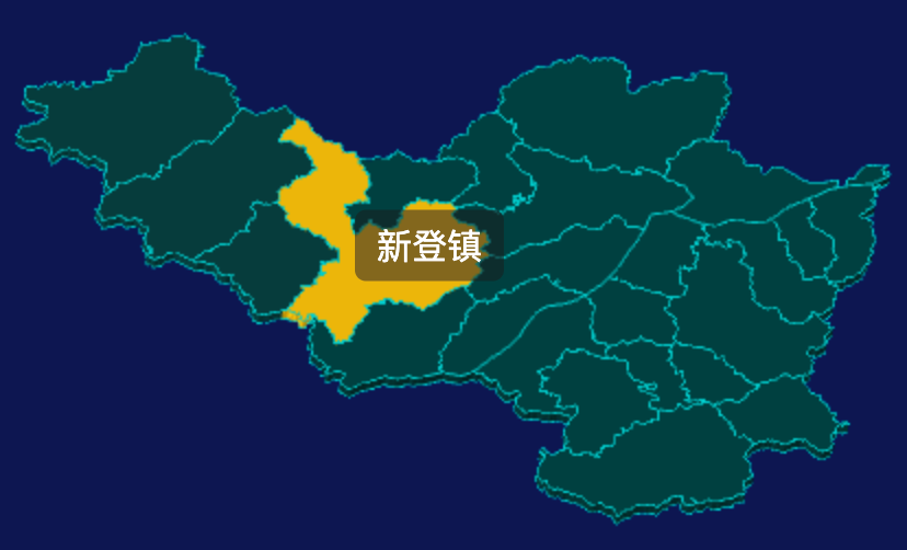 threejs杭州市富阳区geoJson地图3d地图