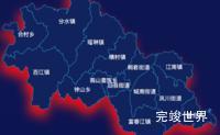 echarts杭州市桐庐县geoJson地图阴影实例代码