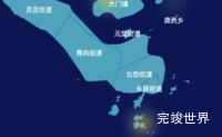 echarts温州市洞头区geoJson地图热力图代码演示