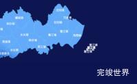 echarts温州市平阳县geoJson地图全局颜色渐变效果实例