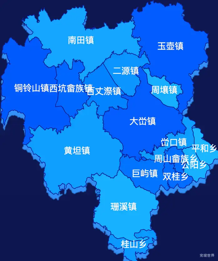 echarts温州市文成县geoJson地图 visualMap控制地图颜色