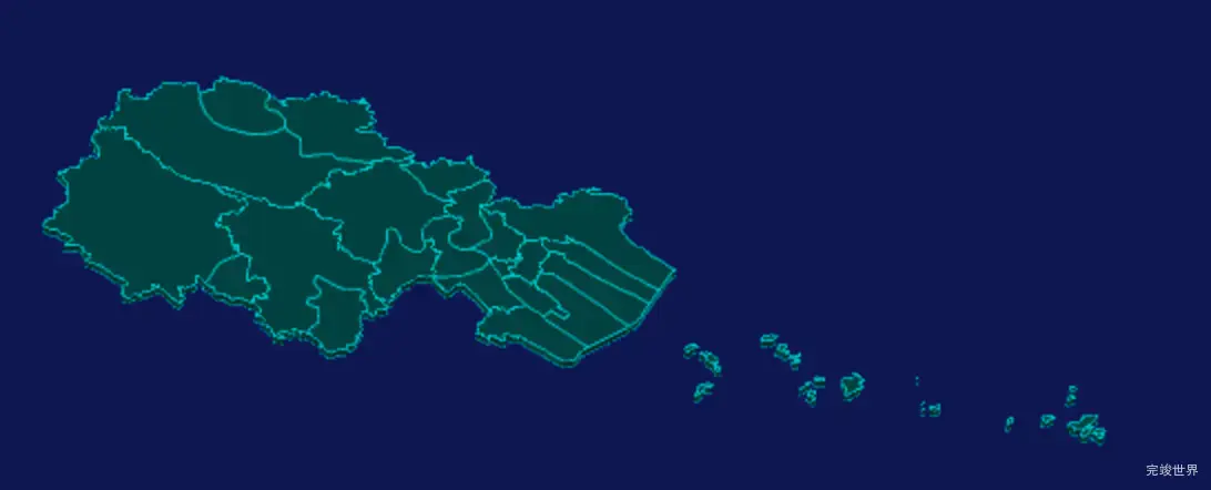 threejs温州市瑞安市geoJson地图3d地图