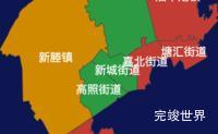 echarts嘉兴市秀洲区geoJson地图定义颜色实例