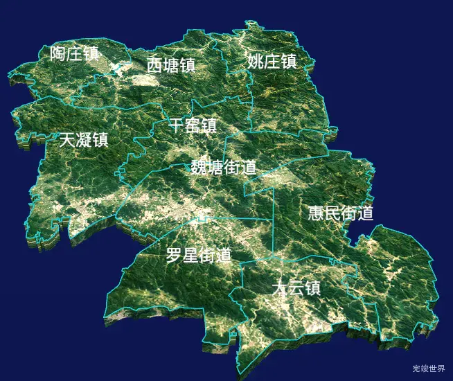 echarts嘉兴市嘉善县geoJson地图3d地图自定义贴图-绿色地面