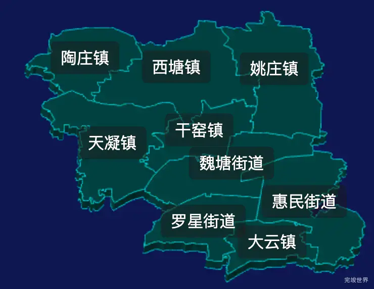 threejs嘉兴市嘉善县geoJson地图3d地图