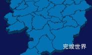 echarts绍兴市诸暨市geoJson地图3d地图实例旋转动画代码演示