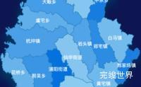 echarts金华市浦江县geoJson地图 tooltip轮播演示实例