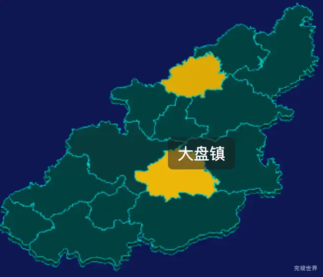 threejs金华市磐安县geoJson地图3d地图指定区域闪烁