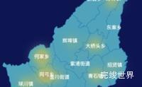 echarts衢州市常山县geoJson地图热力图效果实例