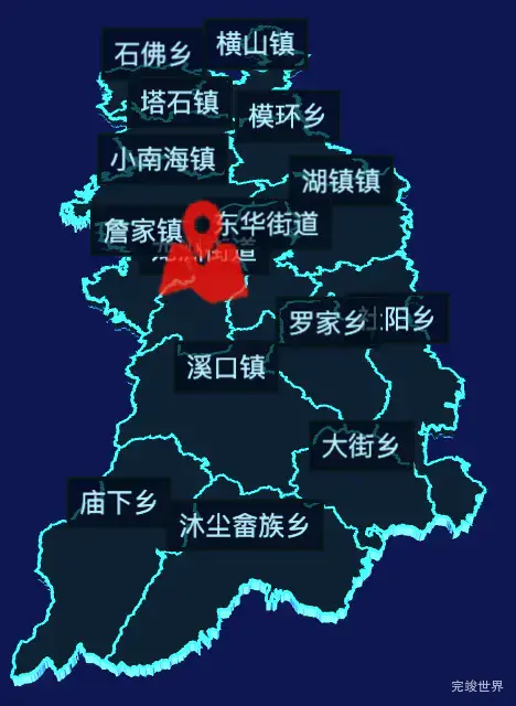 echarts衢州市龙游县geoJson地图3d地图自定义图标