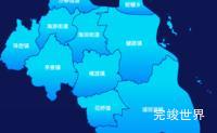 echarts台州市三门县geoJson地图局部颜色渐变演示实例