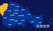 echarts台州市临海市geoJson地图指定区域高亮效果实例