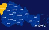 echarts台州市临海市geoJson地图指定区域高亮效果实例