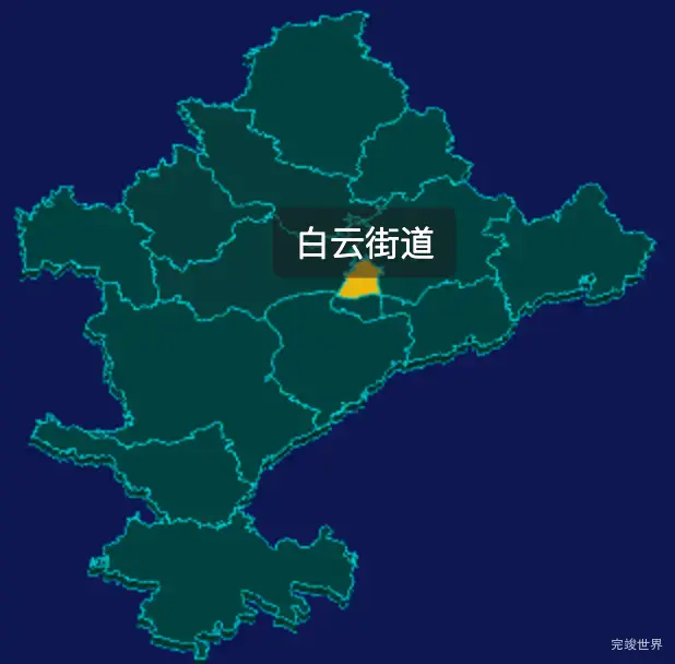 threejs丽水市莲都区geoJson地图3d地图指定区域闪烁