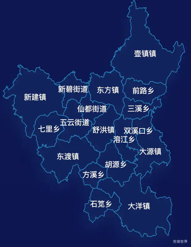 echarts丽水市缙云县geoJson地图地图下钻展示