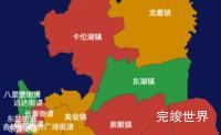 echarts长春市二道区geoJson地图定义颜色实例