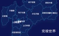 echarts长春市九台区geoJson地图地图下钻展示效果