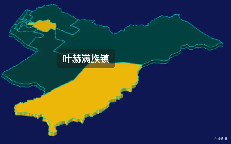 threejs四平市铁东区geoJson地图3d地图指定区域闪烁