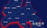 echarts四平市伊通满族自治县geoJson地图阴影实例