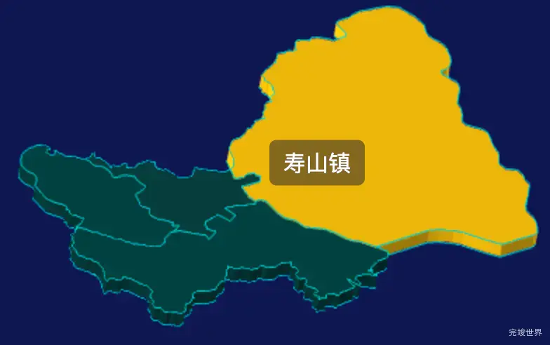 threejs辽源市龙山区geoJson地图3d地图指定区域闪烁