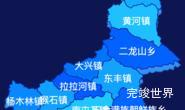 echarts辽源市东丰县geoJson地图 visualMap控制地图颜色实例代码