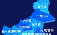 echarts辽源市东丰县geoJson地图 visualMap控制地图颜色实例代码