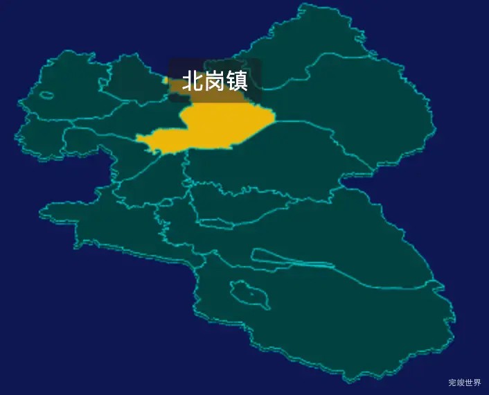 threejs白山市抚松县geoJson地图3d地图鼠标移入显示标签并高亮