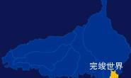 echarts白山市长白朝鲜族自治县geoJson地图区域闪烁效果