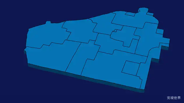 echarts松原市乾安县geoJson地图3d地图实例旋转动画