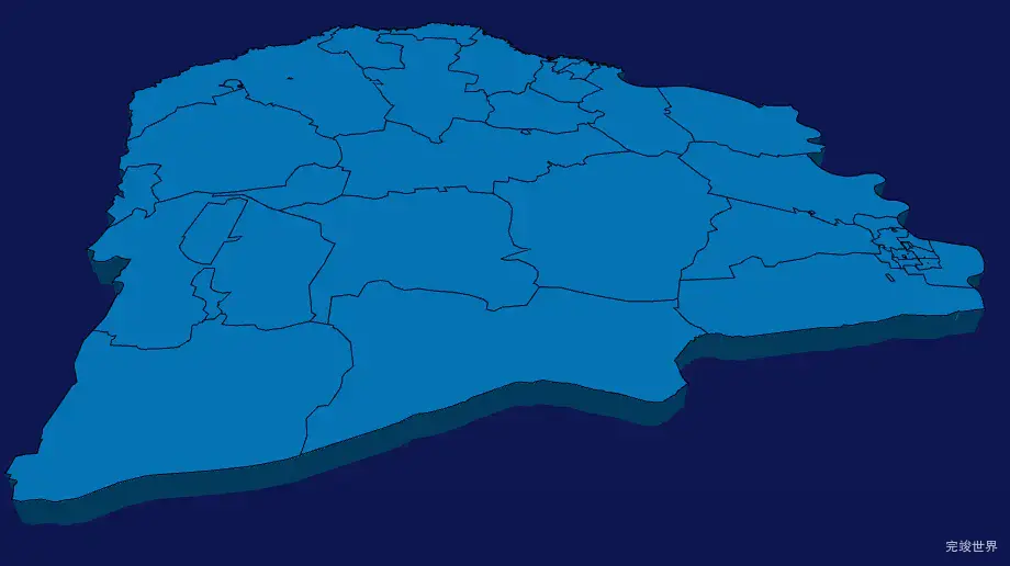 echarts白城市大安市geoJson地图3d地图