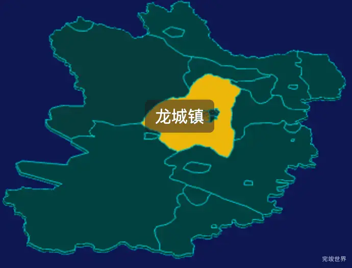 threejs延边朝鲜族自治州和龙市geoJson地图3d地图鼠标移入显示标签并高亮