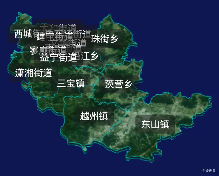 threejs曲靖市麒麟区geoJson地图3d地图