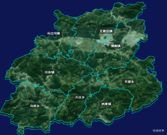 threejs曲靖市马龙区geoJson地图3d地图CSS3D标签