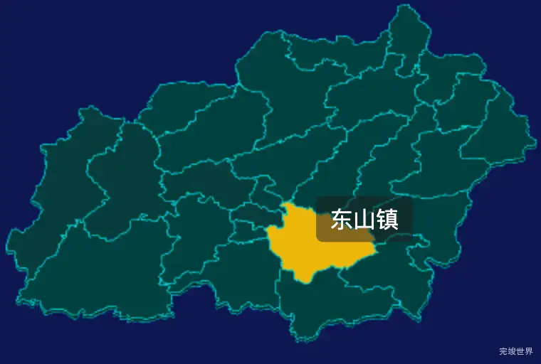 threejs曲靖市宣威市geoJson地图3d地图鼠标移入显示标签并高亮