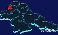 echarts玉溪市峨山彝族自治县geoJson地图3d地图自定义图标实例