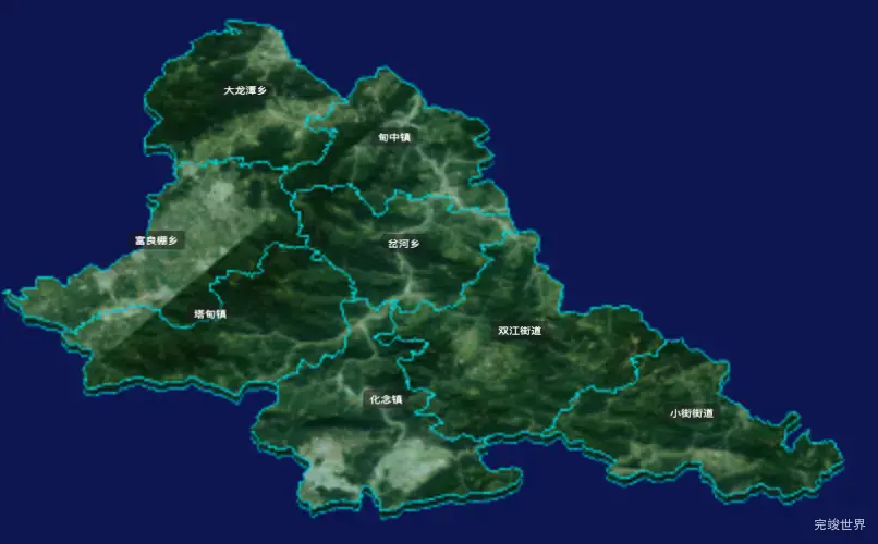 threejs玉溪市峨山彝族自治县geoJson地图3d地图CSS3D标签