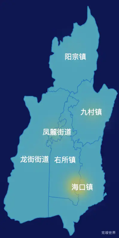 echarts玉溪市澄江市geoJson地图热力图