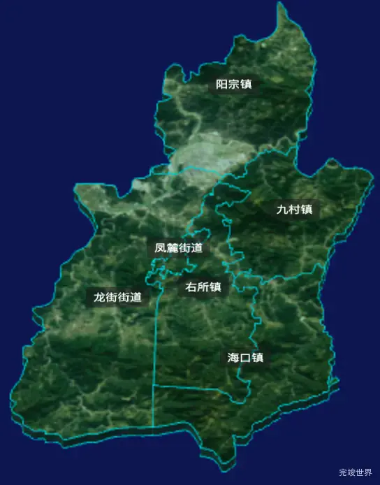 threejs玉溪市澄江市geoJson地图3d地图自定义贴图加CSS3D标签