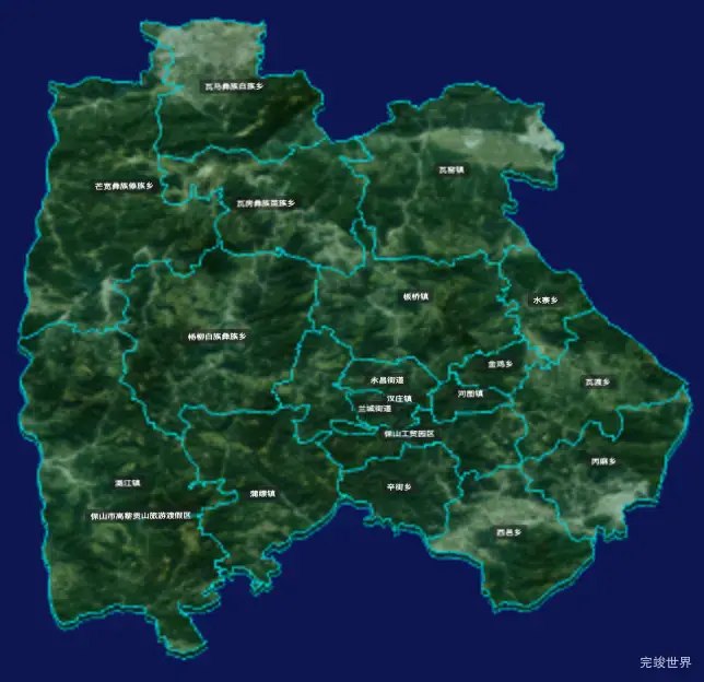 threejs保山市隆阳区geoJson地图3d地图