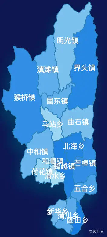 echarts保山市腾冲市geoJson地图 tooltip轮播