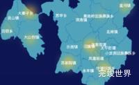 echarts昭通市昭阳区geoJson地图热力图代码演示