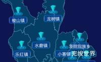 echarts昭通市鲁甸县geoJson地图点击跳转到指定页面实例代码