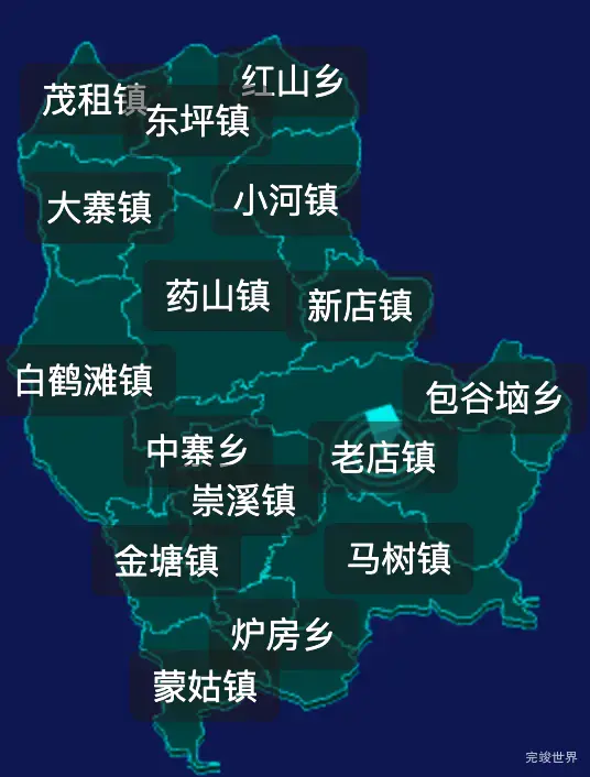 threejs昭通市巧家县geoJson地图3d地图CSS2D外加旋转棱锥