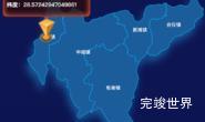 echarts昭通市绥江县geoJson地图根据经纬度显示自定义html弹窗代码演示