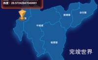 echarts昭通市绥江县geoJson地图根据经纬度显示自定义html弹窗代码演示