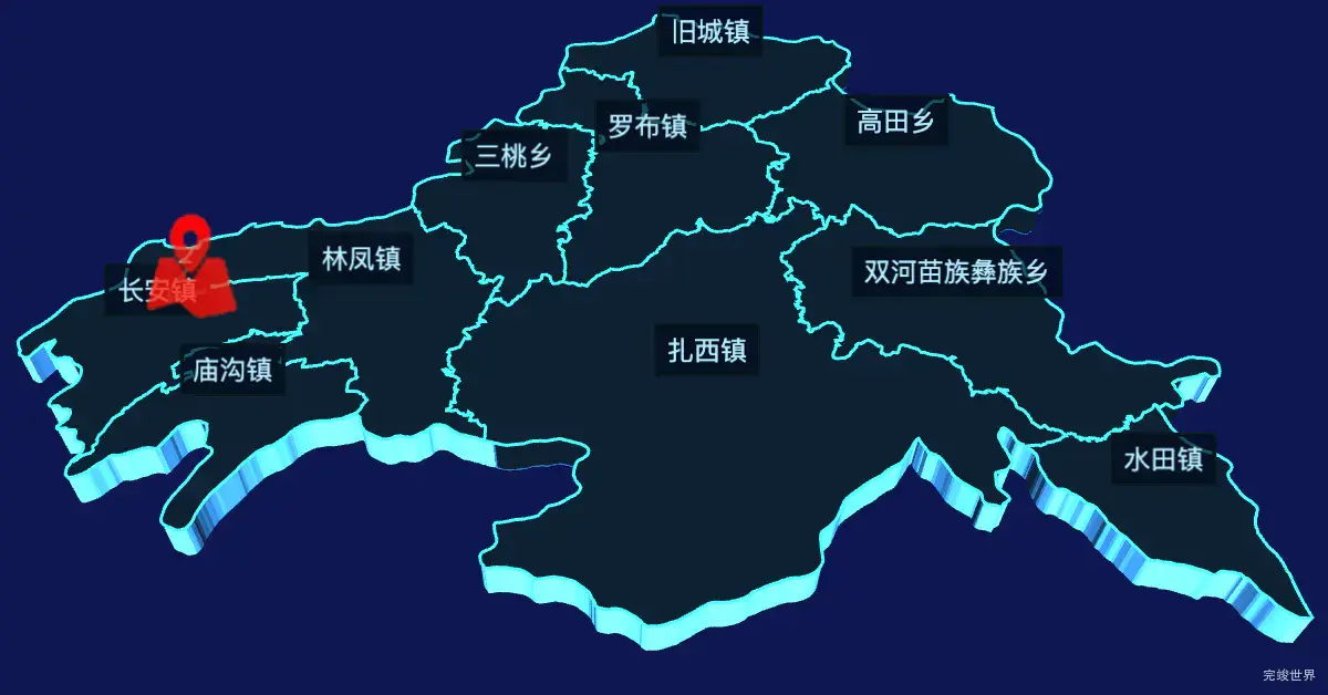 echarts昭通市威信县geoJson地图3d地图自定义图标